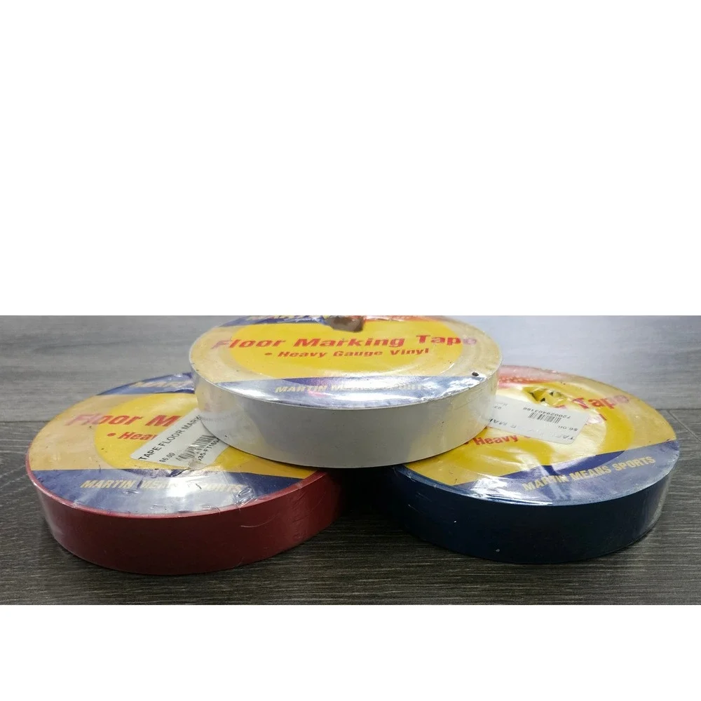 Martin Means Sports Floor Marking Tape‎ Heavy Gauge Vinyl 1 inch x 60 yds
